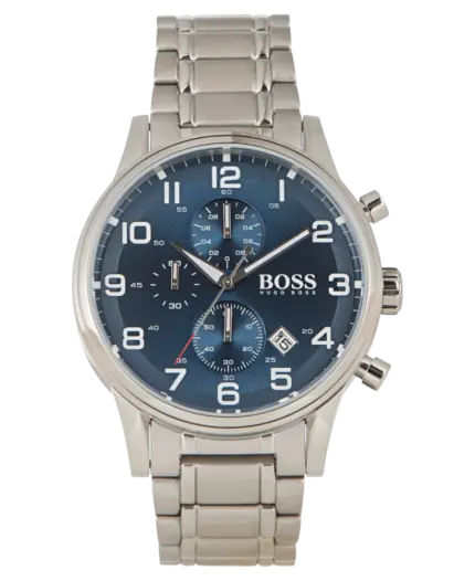 Hugo Boss Aeroliner Stål Blå Herrklocka 44mm 1513183
