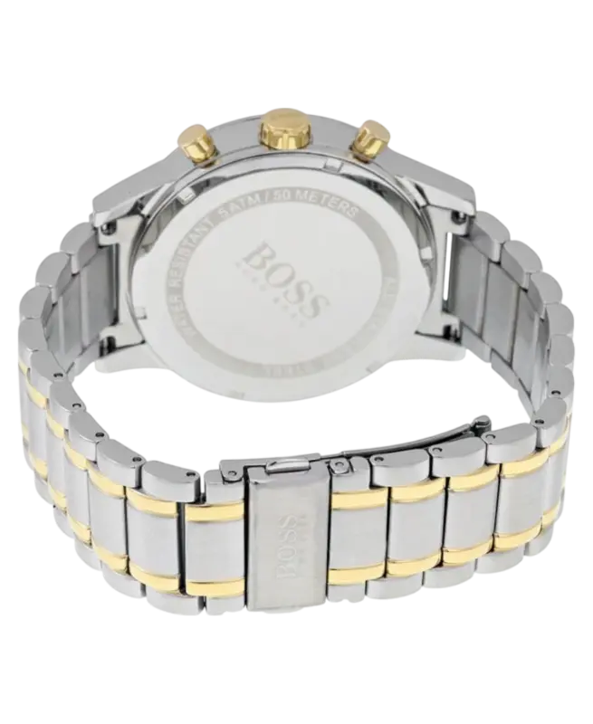 Hugo Boss Kronograf Gulguld Vit Herrklocka 43mm 1513236