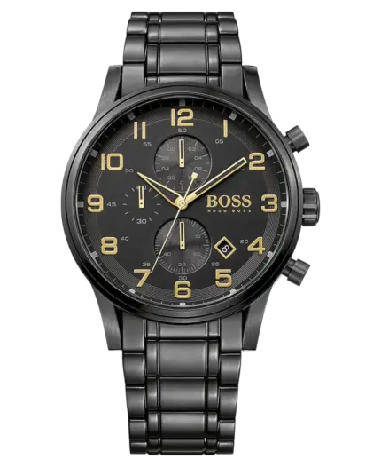 Hugo Boss Chronograf Svart Stål Herrklocka 44mm 1513275
