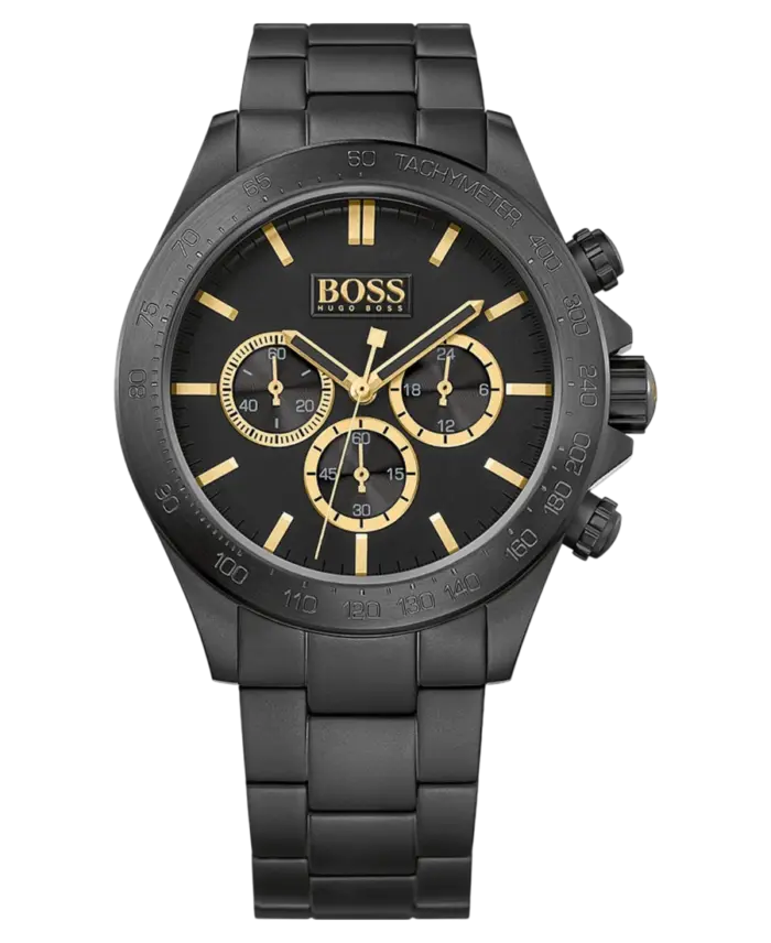 Hugo Boss Chronograf Svart Stål Damklocka 44mm 1513278