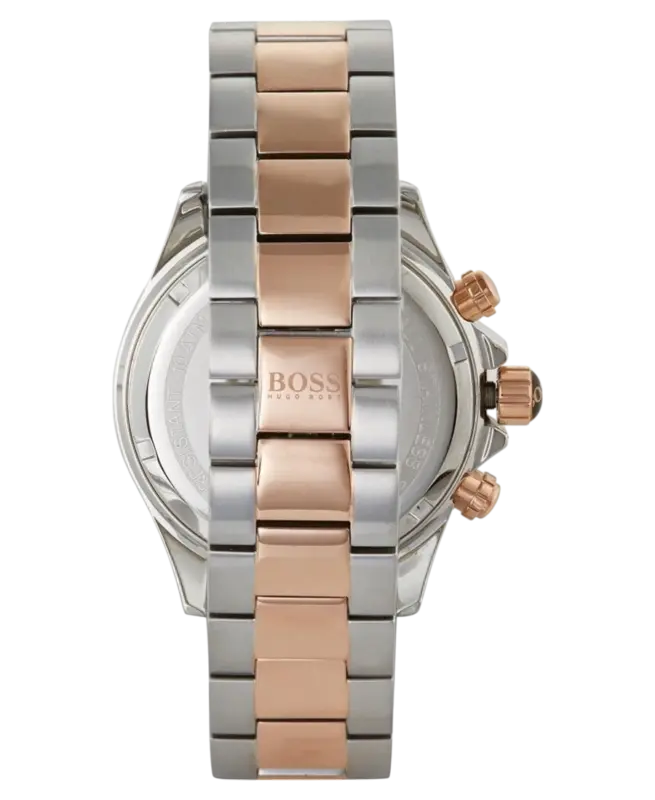 Hugo Boss Ikon Grå Roséguld Stål Herrklocka 44mm 1513339