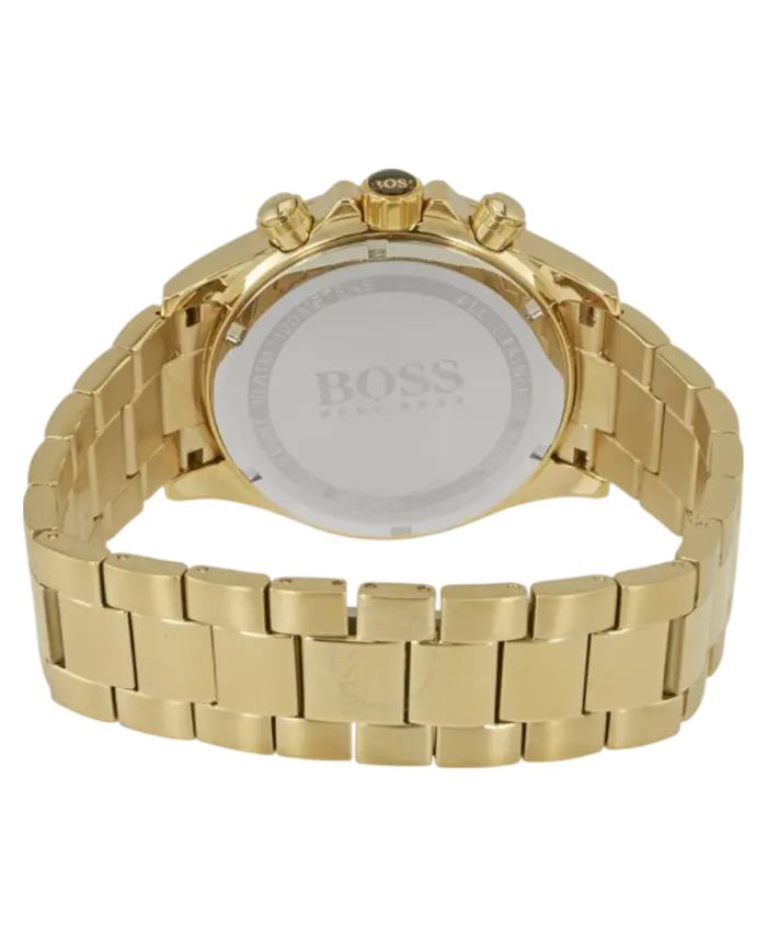 Hugo Boss Chronograph Guldpläterad Stål Herrklocka 44mm 1513340