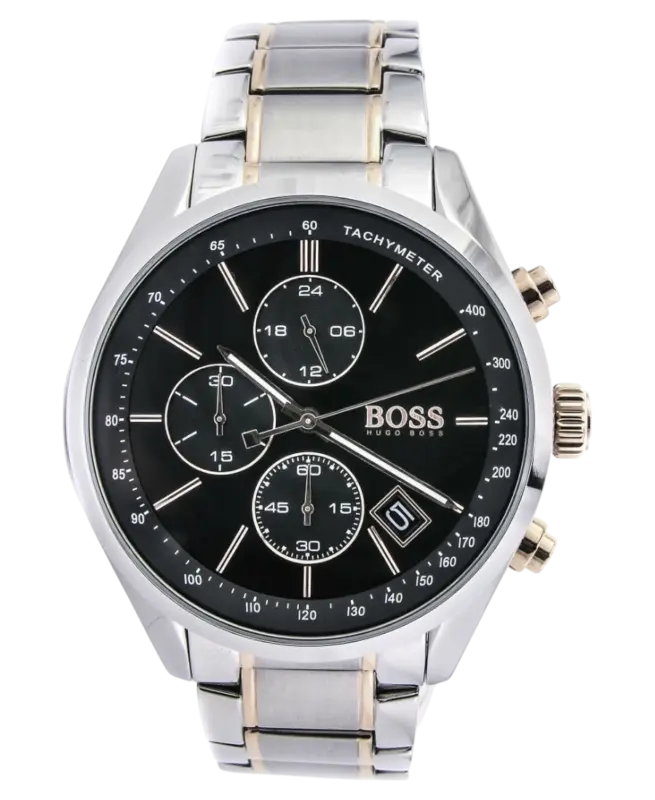 Hugo Boss Grand Prix Silver/Black Herrklocka 44mm 1513473