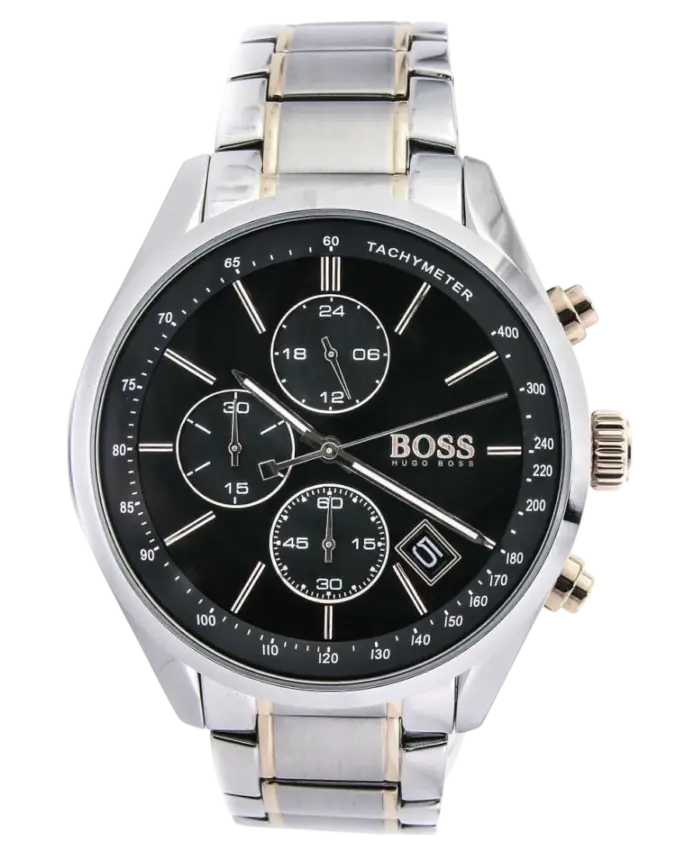 Hugo Boss Grand Prix Silver/Black Herrklocka 44mm 1513473