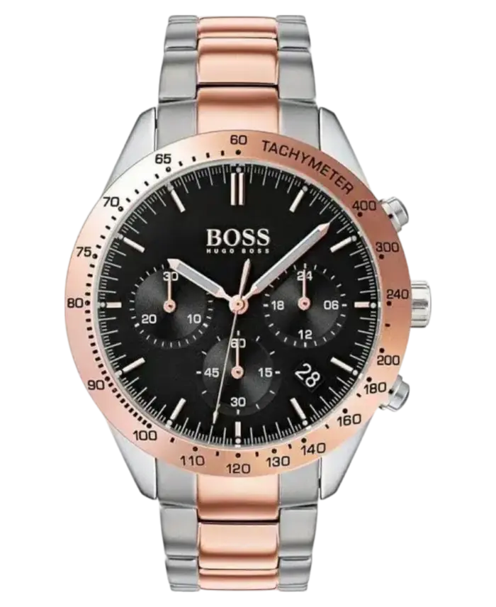 Hugo Boss Talent Svart/Roséguldstonat stål 42 mm 1513584