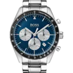 Hugo Boss Blå med indexmarkeringar och självlysande visare/Stål 44 mm HB1513630