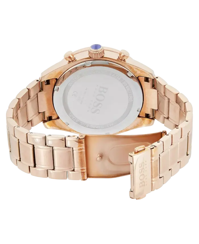 Hugo Boss Grå/Roséguldstonat stål 44 mm 1513632