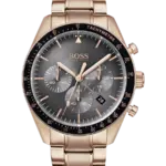 Hugo Boss Grå med självlysande indexmarkeringar och visare/Stål 44 mm HB1513632