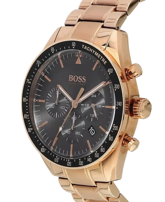 Hugo Boss Grå/Roséguldstonat stål 44 mm 1513632