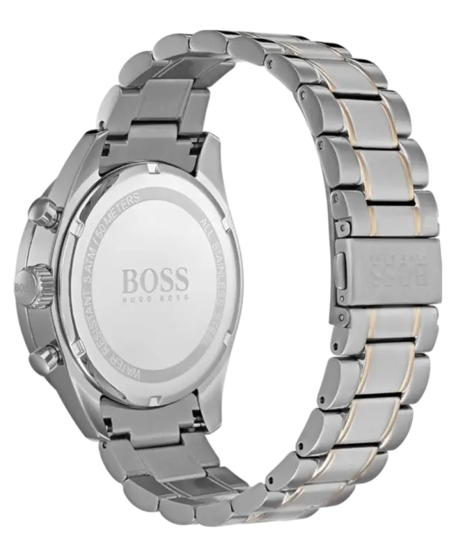 Hugo Boss Grå/Roséguldstonat stål 44 mm 1513634