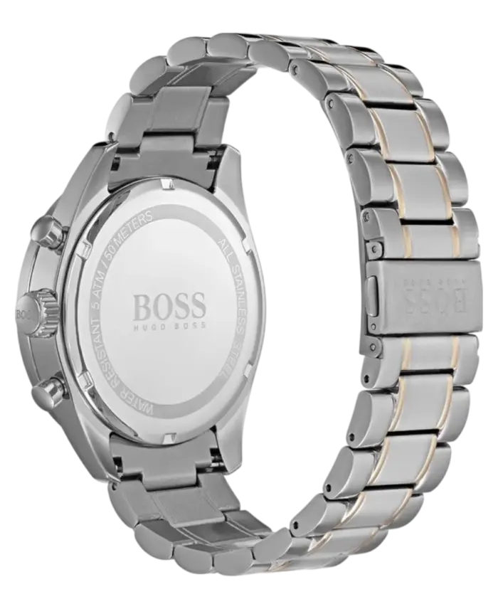 Hugo Boss Grå/Roséguldstonat stål 44 mm 1513634