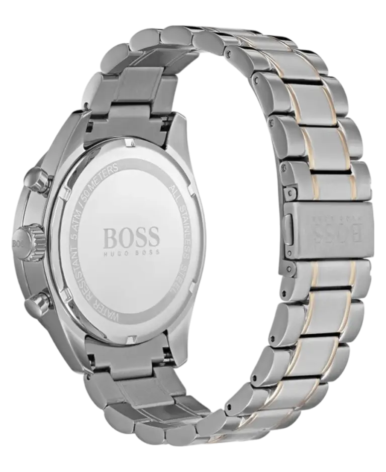 Hugo Boss Grå/Roséguldstonat stål 44 mm 1513634