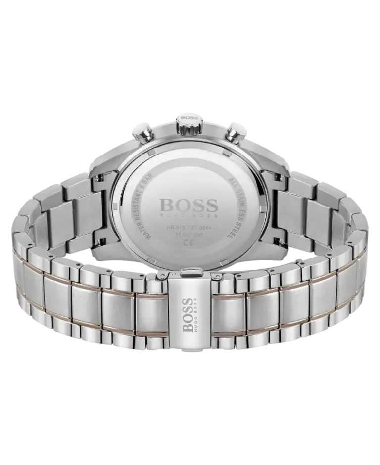 Hugo Boss Skymaster Grå med arabiska siffror och index självlysande visare/Stål 44 mm HB1513789
