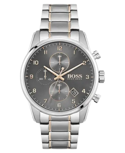 Hugo Boss Skymaster Grå/Roséguldstonat stål 44 mm 1513789