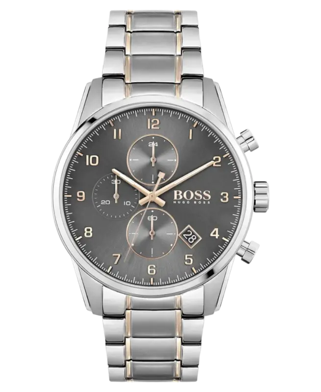 Hugo Boss Skymaster Grå/Roséguldstonat stål 44 mm 1513789