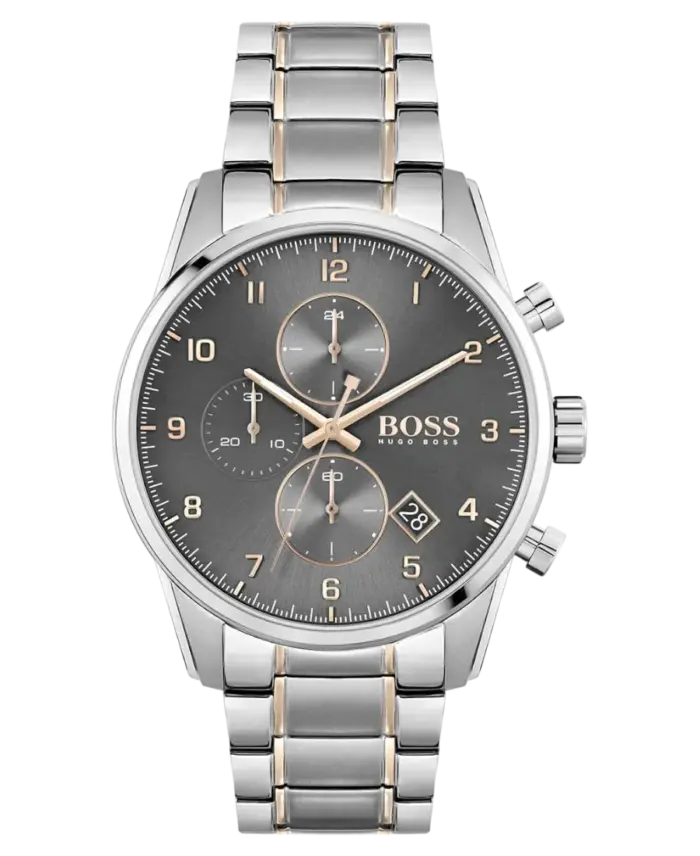Hugo Boss Skymaster Grå/Roséguldstonat stål 44 mm 1513789