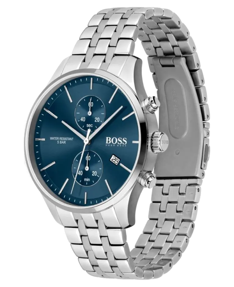 Hugo Boss Associate Blå med indexmarkeringar/Stål 42 mm HB1513839