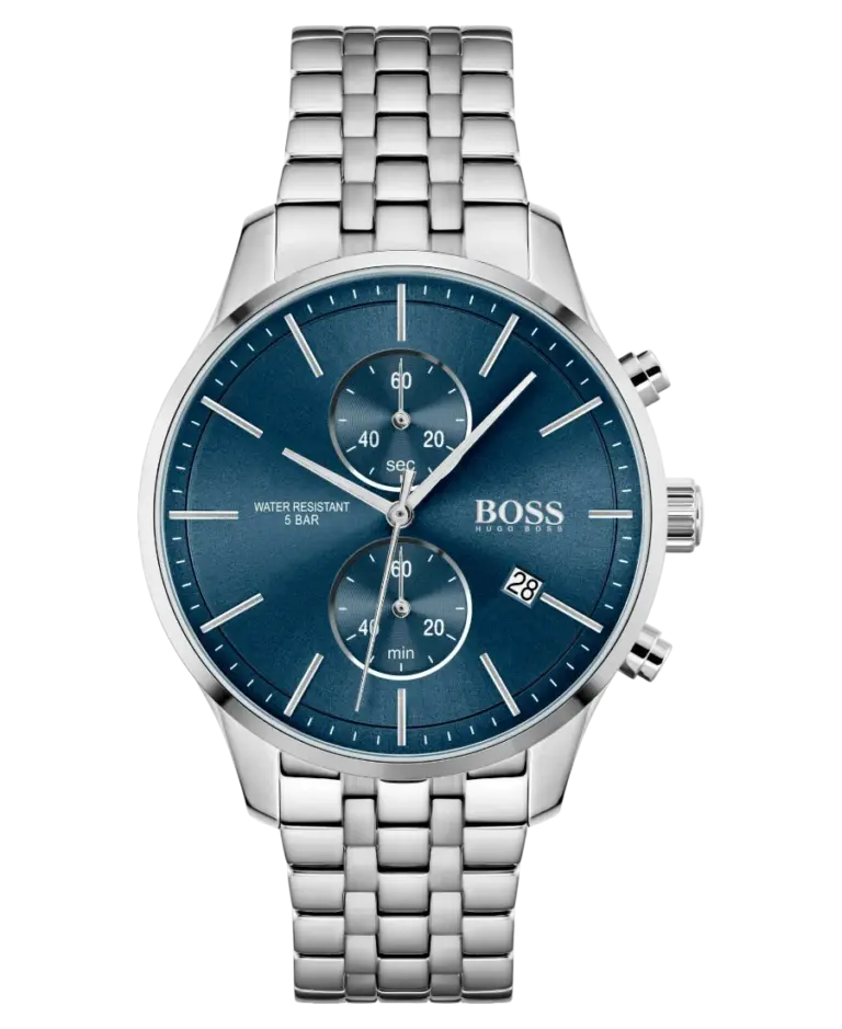 Hugo Boss Associate Blå med indexmarkeringar/Stål 42 mm HB1513839