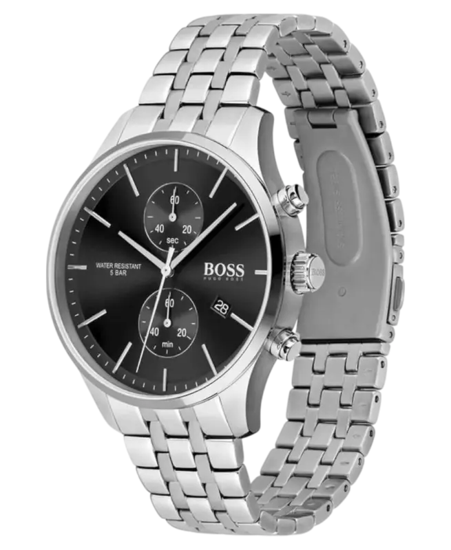 Hugo Boss Associate Svart/Stål 42 mm 1513869