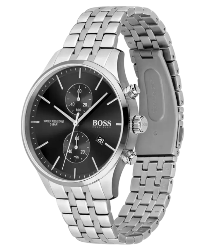 Hugo Boss Associate Svart/Stål 42 mm 1513869
