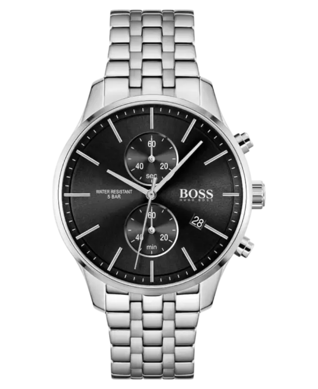 Hugo Boss Associate Svart/Stål 42 mm 1513869