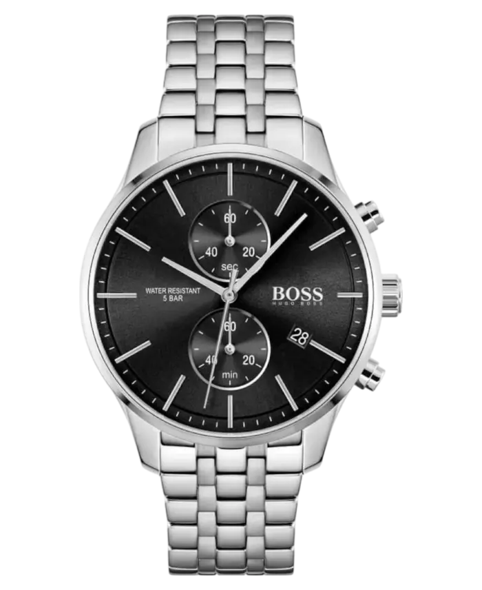 Hugo Boss Associate Svart/Stål 42 mm 1513869