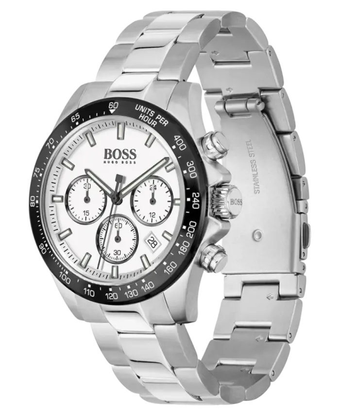 Hugo Boss Hero Vit/Stål 43 mm 1513875