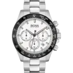 Hugo Boss Hero Vit med självlysande indexmarkeringar och visare/Stål 43 mm HB1513875
