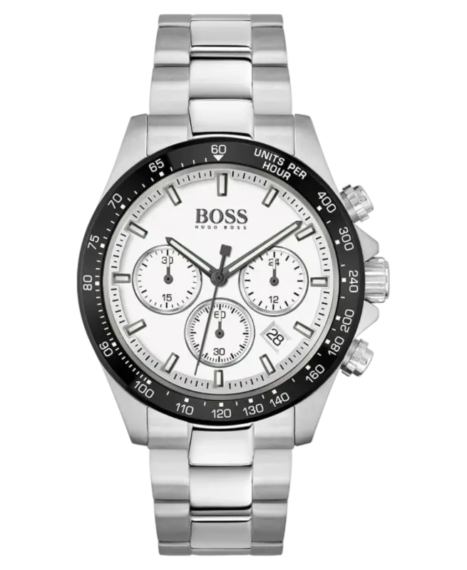 Hugo Boss Hero Vit/Stål 43 mm 1513875