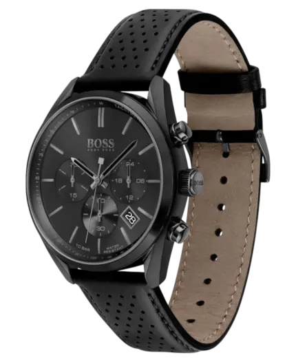Hugo Boss Champion Svart/Läder 44 mm 1513880