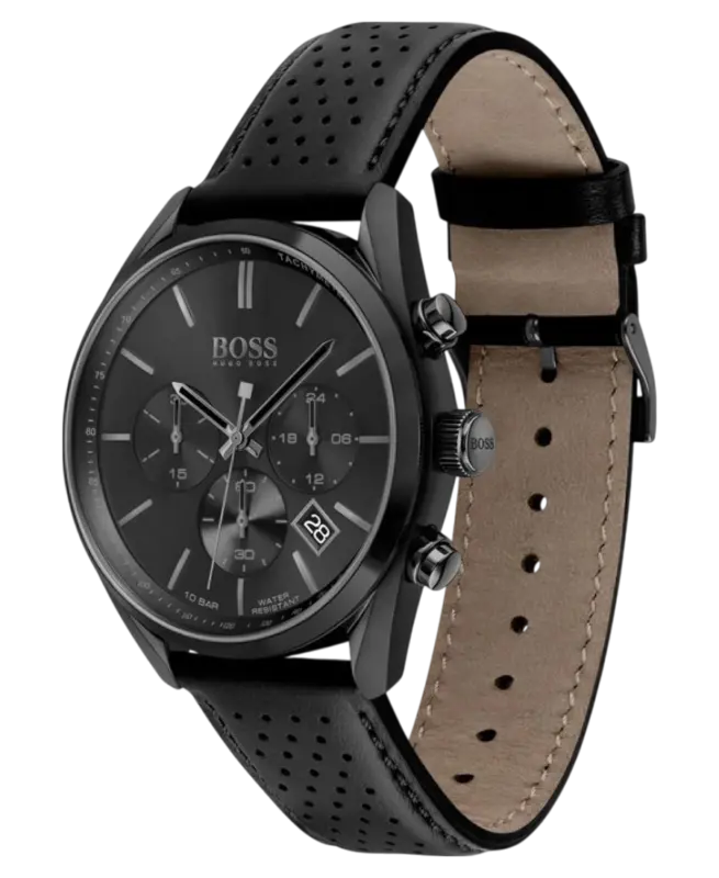 Hugo Boss Champion Svart/Läder 44 mm 1513880