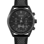 Hugo Boss Champion Svart/Läder 44 mm HB1513880