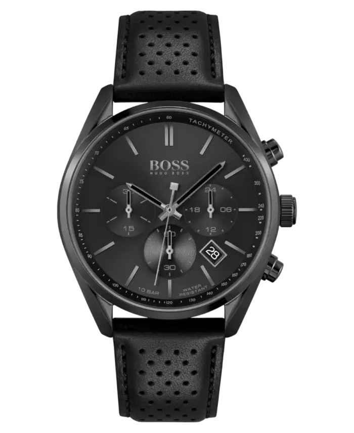 Hugo Boss Champion Svart/Läder 44 mm 1513880