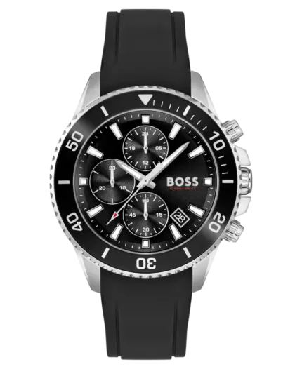 Hugo Boss Admiral Herrklocka 1513912 Svart/Gummi 46 mm