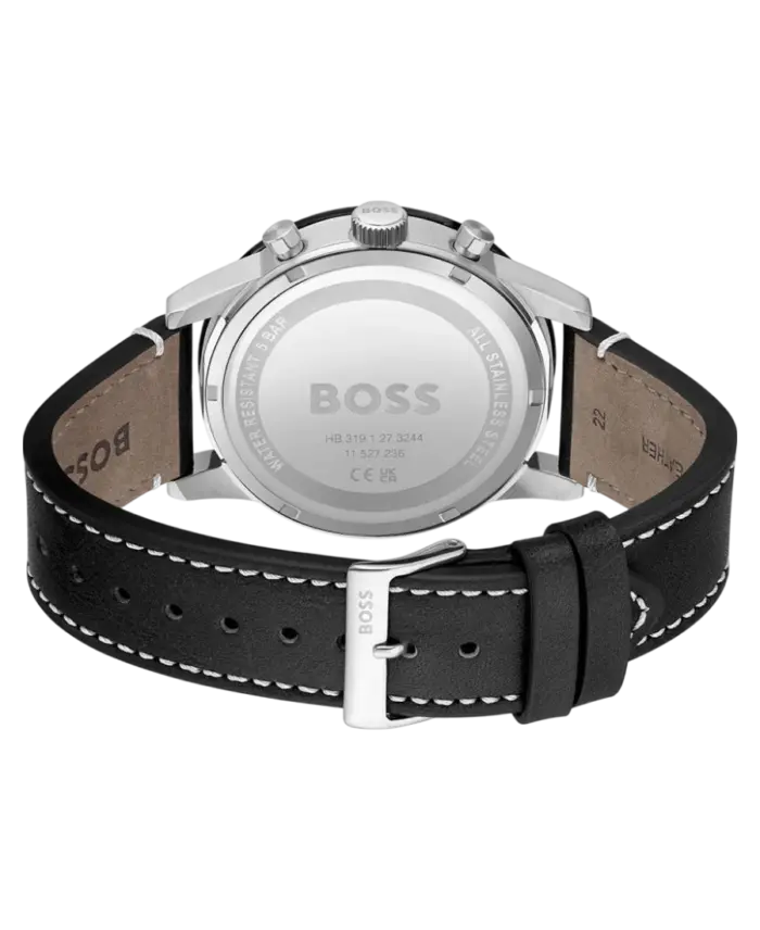 Hugo Boss Allure Herrklocka 1513920 Svart/Läder 44 mm