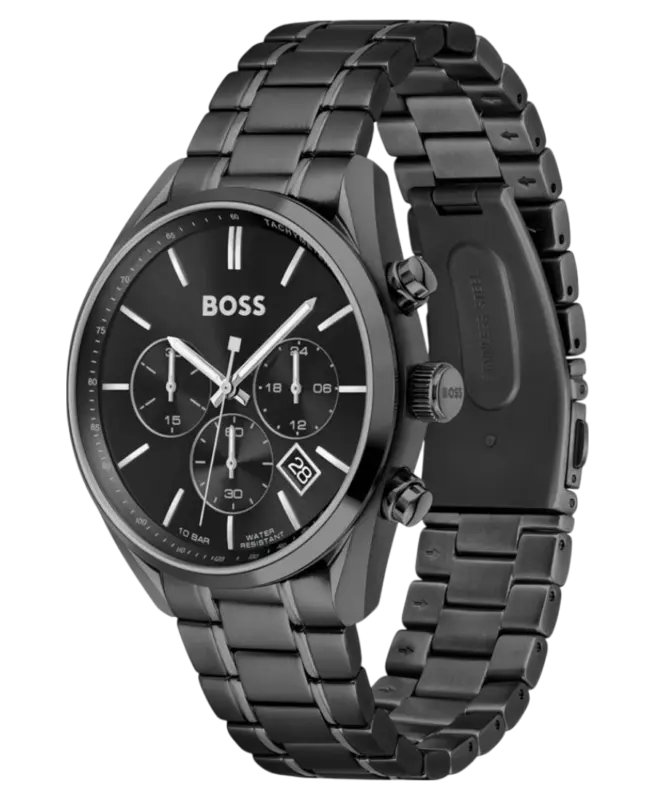 Hugo Boss Champion Herrklocka 1513960 Svart/Stål 44 mm