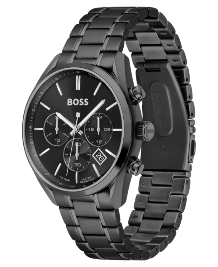 Hugo Boss Champion Herrklocka 1513960 Svart/Stål 44 mm