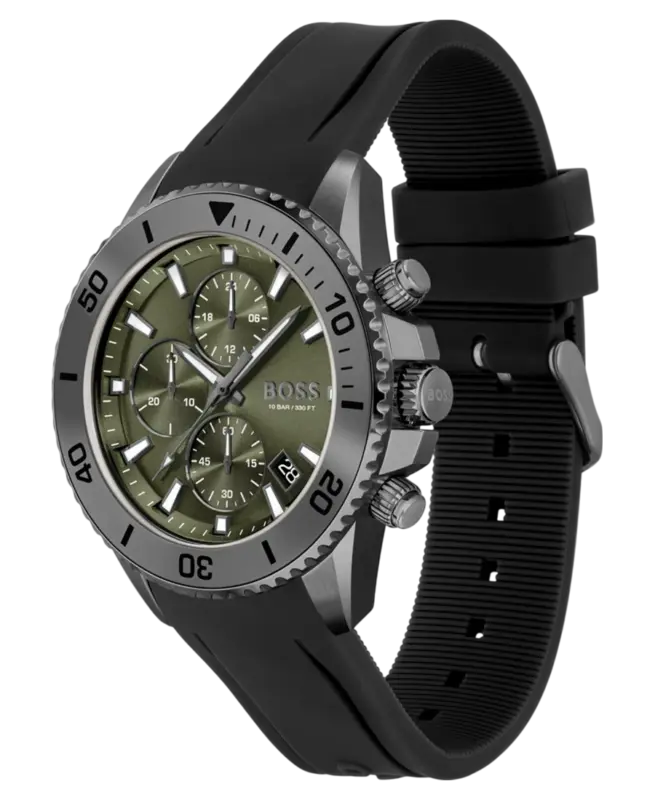 Hugo Boss Admiral Herrklocka 1513967 Grön/Svart 45 mm