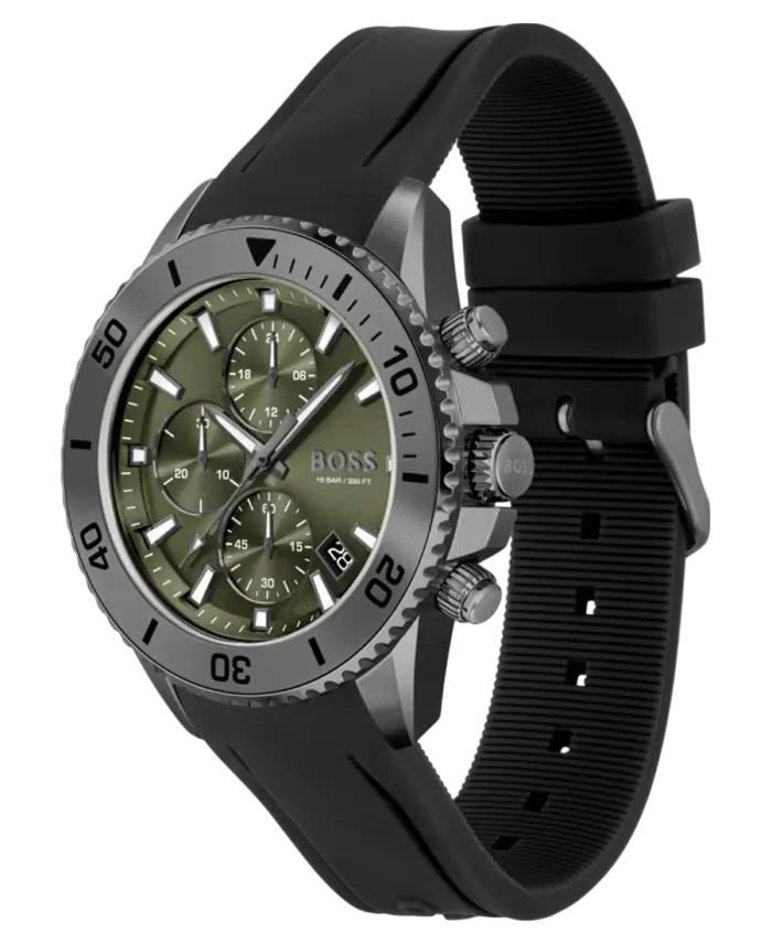 Hugo Boss Admiral Herrklocka 1513967 Grön/Svart 45 mm
