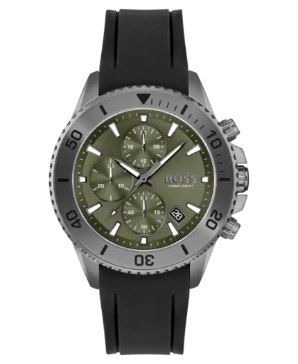 Hugo Boss Admiral Herrklocka 1513967 Grön/Svart 45 mm