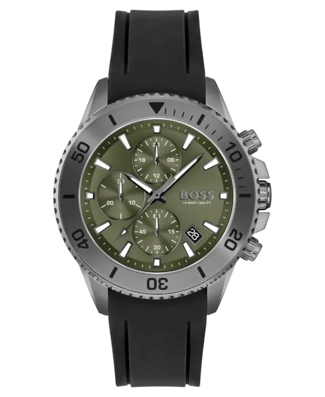 Hugo Boss Admiral Herrklocka 1513967 Grön/Svart 45 mm