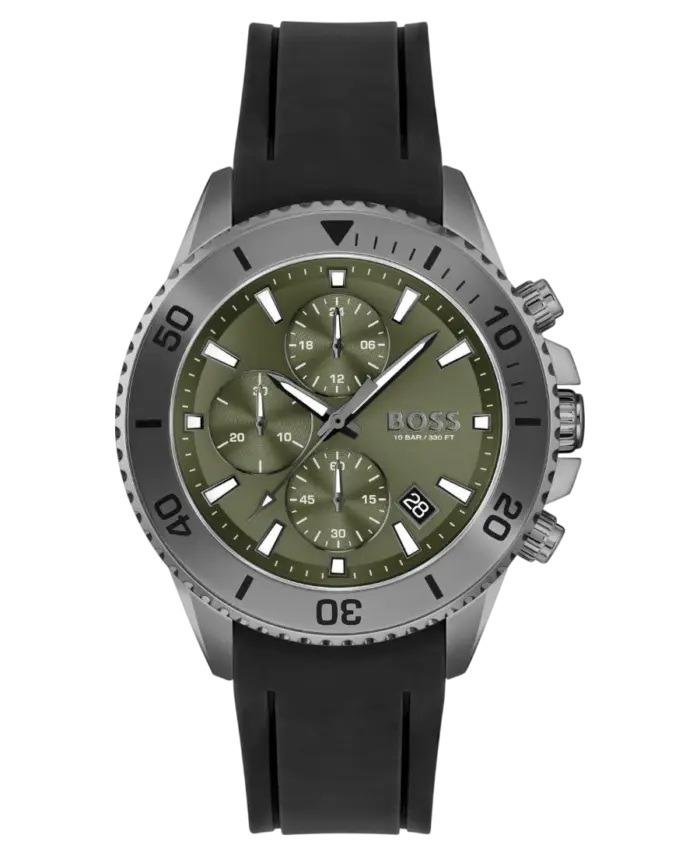 Hugo Boss Admiral Herrklocka 1513967 Grön/Svart 45 mm