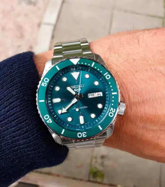 Seiko 5 Sports Automatiskt Grön/Stål 43 mm SRPD61K1