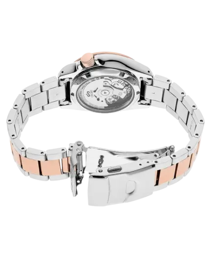 Seiko 5 Automatisk Svart/Roséguldstonat stål 40 mm SRPE58K1