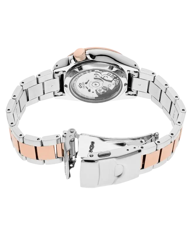 Seiko 5 Automatisk Svart/Roséguldstonat stål 40 mm SRPE58K1
