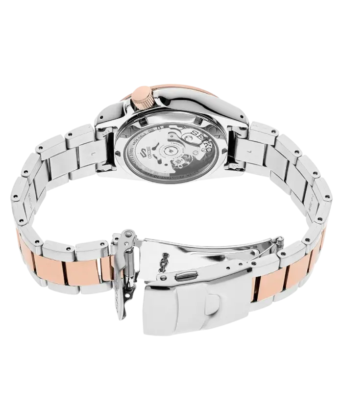 Seiko 5 Automatisk Svart/Roséguldstonat stål 40 mm SRPE58K1