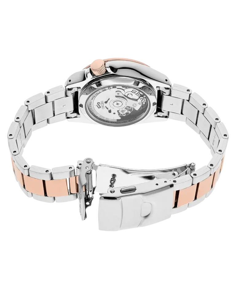 Seiko 5 Automatisk Svart/Roséguldstonat stål 40 mm SRPE58K1