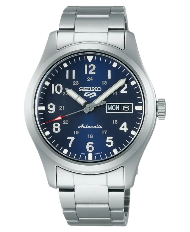 Seiko 5 Sports Automatisk Blå/Stål 39.4 mm SRPG29K1
