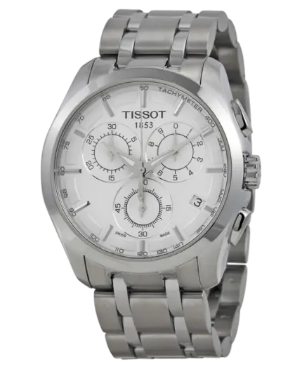 Tissot Couturier herrklocka med silverfärgad urtavla i rostfritt stål T035.617.11.031.00