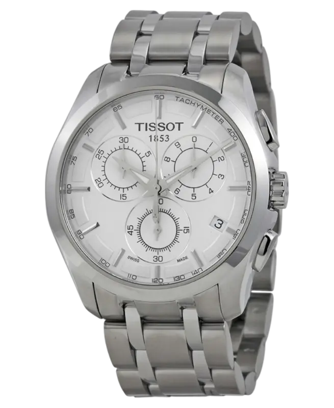 Tissot Couturier herrklocka med silverfärgad urtavla i rostfritt stål T035.617.11.031.00